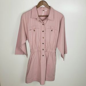 Free People Mauve Utility Dress